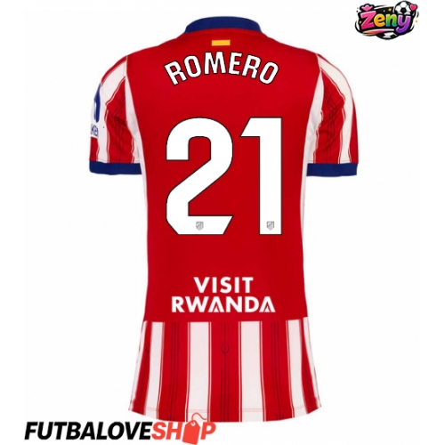 Dres Atletico Madrid Cristian Romero #21 Domáci pre Ženy 2026-27 Krátky Rukáv